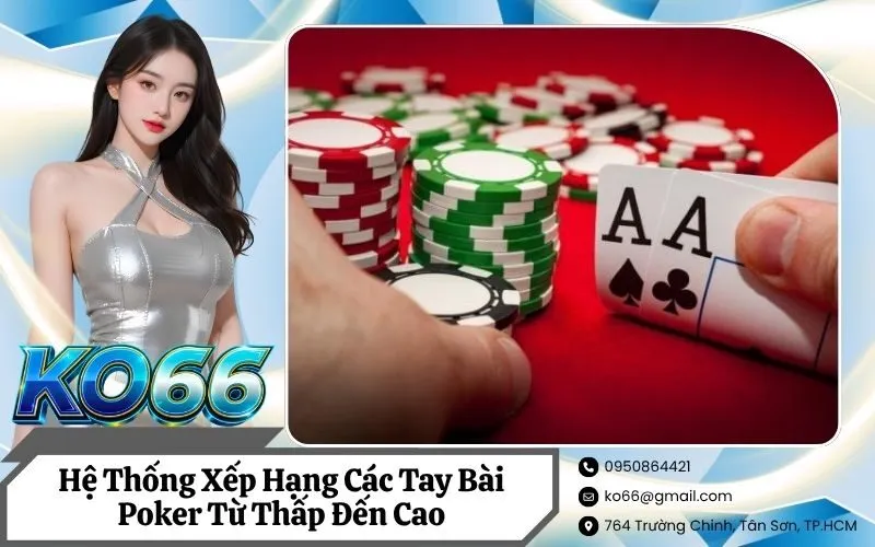 Hệ Thống Xếp Hạng Các Tay Bài Poker Từ Thấp Đến Cao